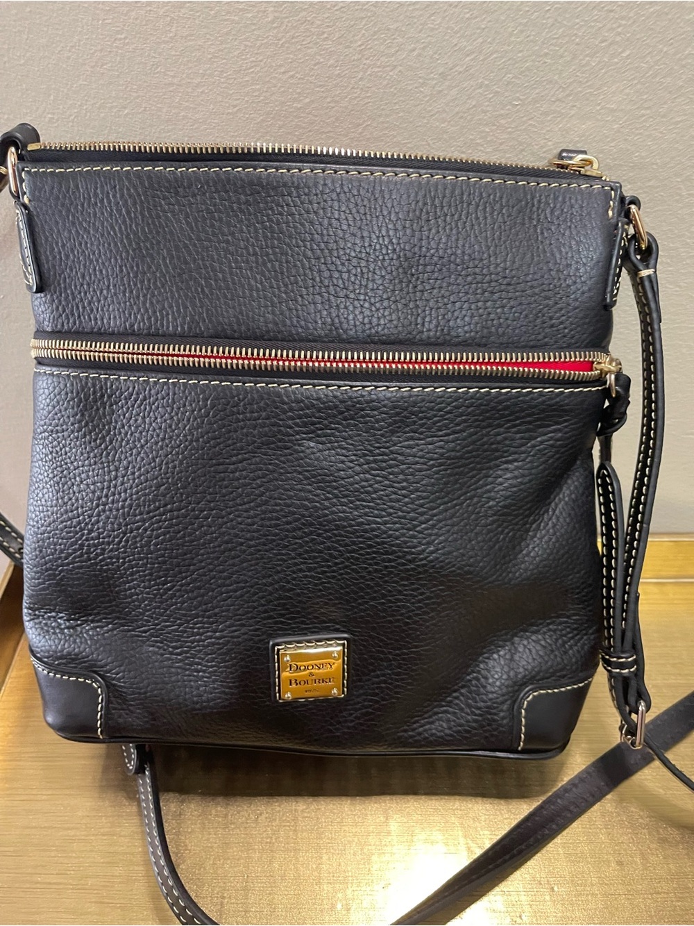 Dooney & Bourke Red Interior Leather Handbag